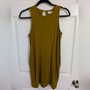 Sleeveless Mustard Yellow Dress